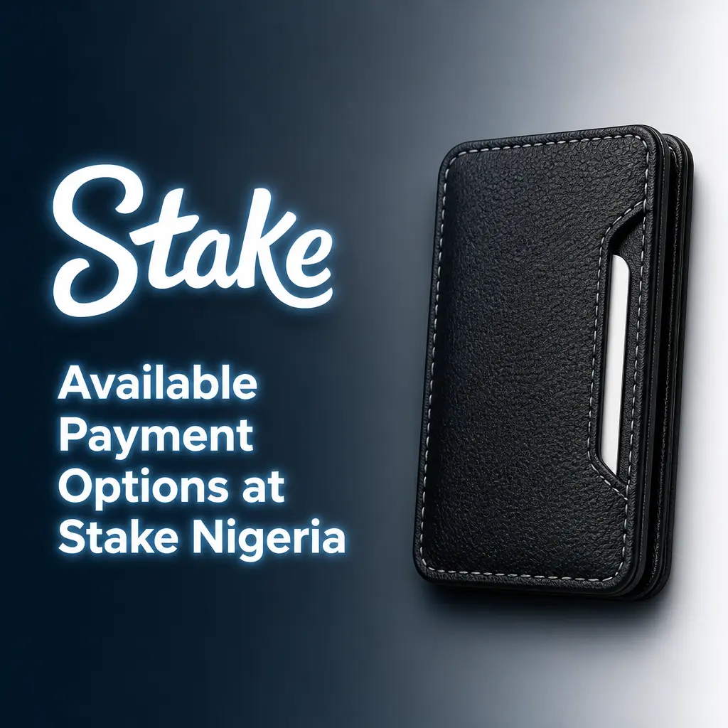 Payment options at Stake Nigeria: crypto, bank transfer, Visa, Mastercard, and USSD, all with zero deposit fees.
