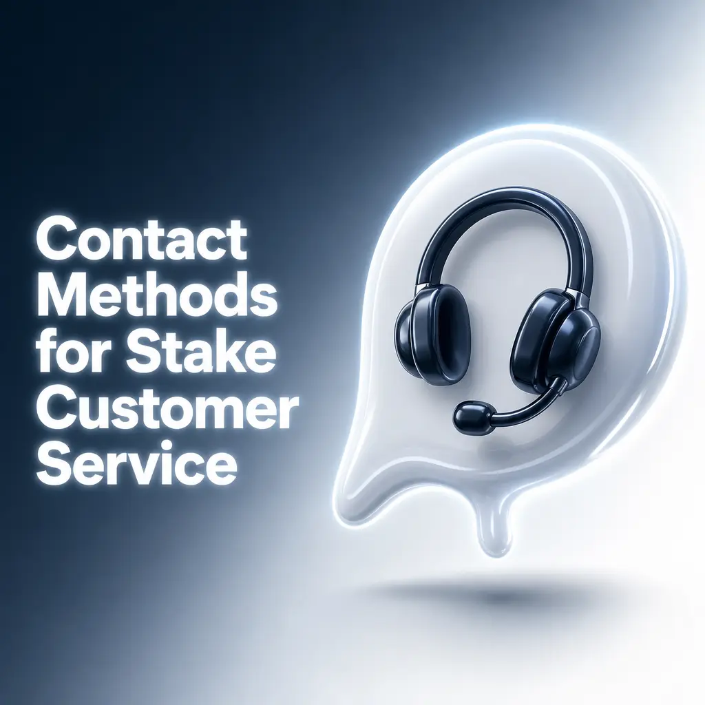 Table listing Stake customer service contact methods including email addresses and live chat for various support departments