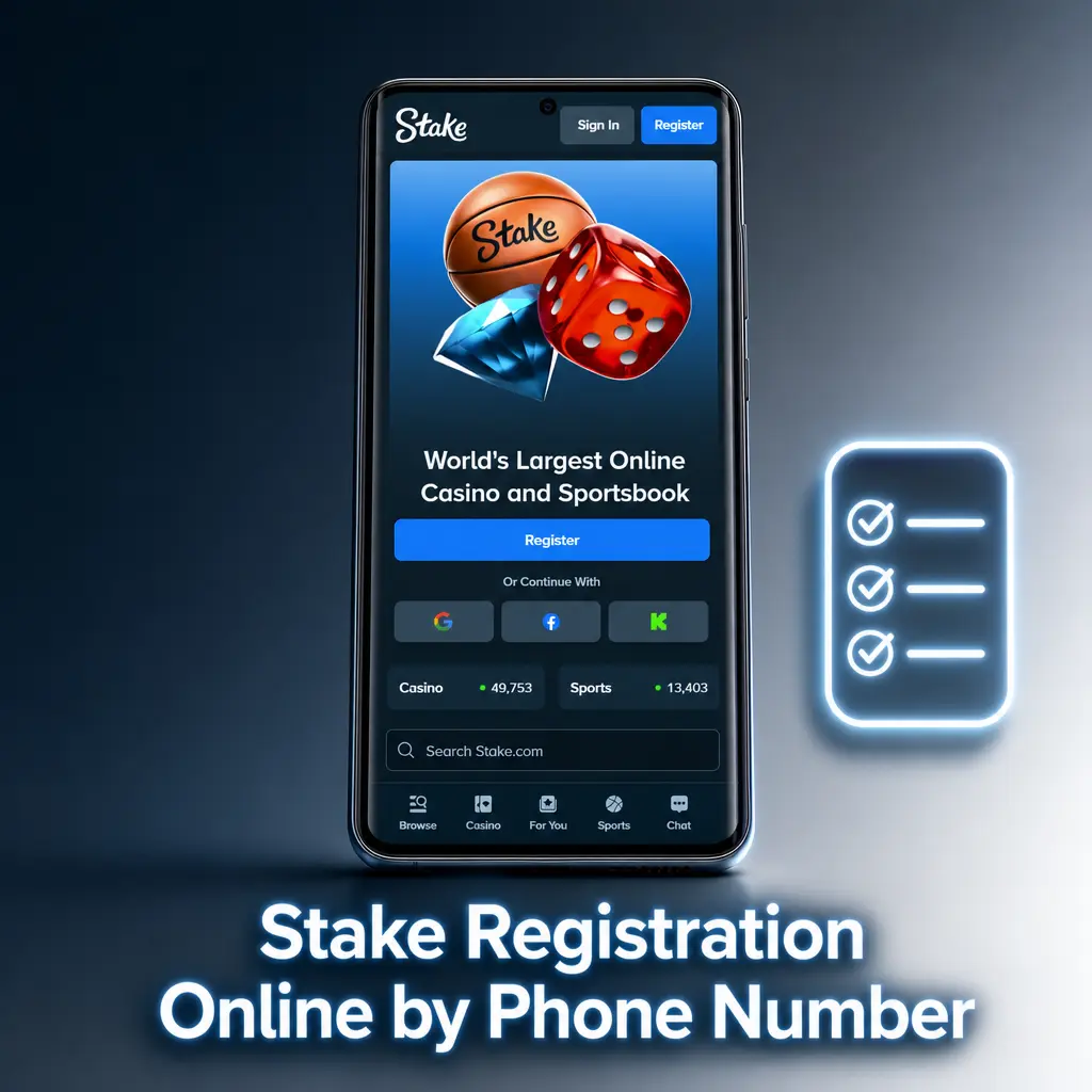 Step-by-step guide to Stake registration online using a phone number with Nigeria's +234 country code