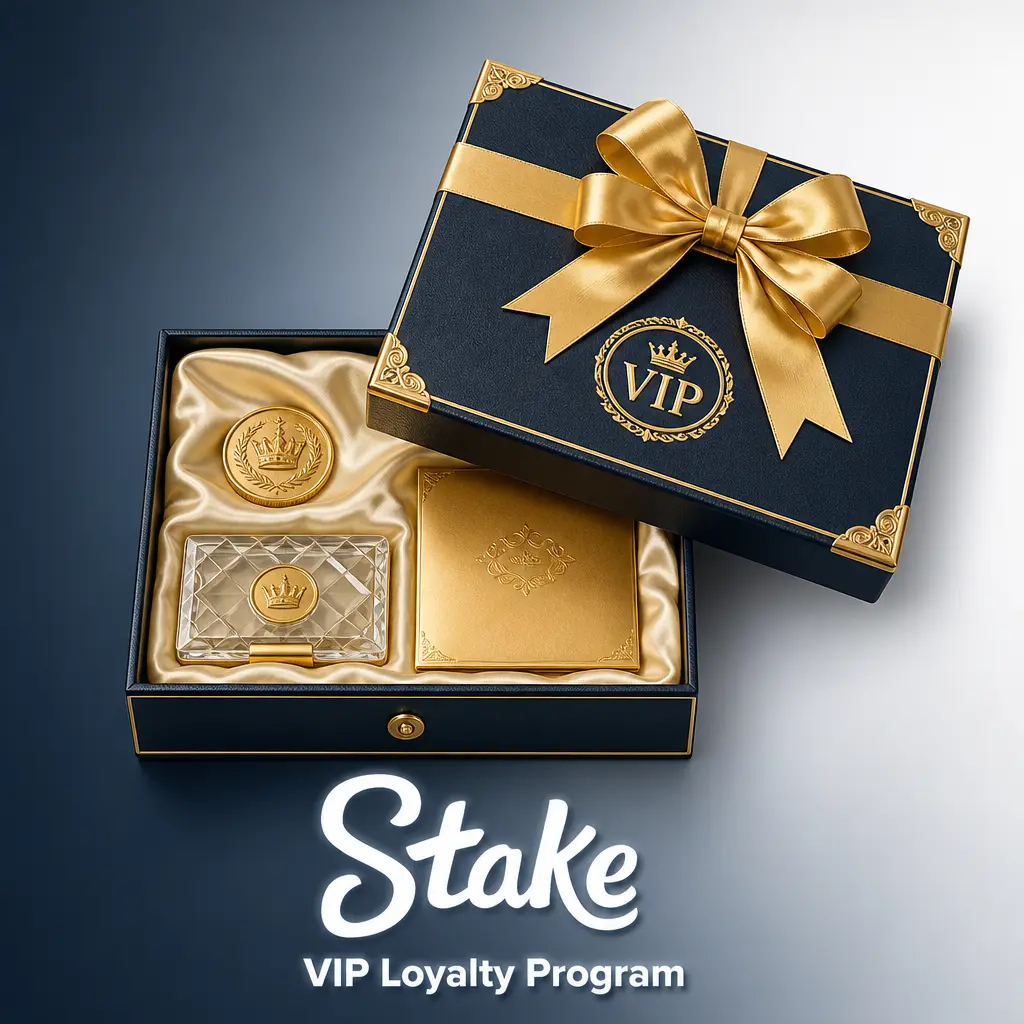 Stake VIP Loyalty Program tiers from Bronze to Diamond with rakeback, bonuses, and dedicated VIP host support